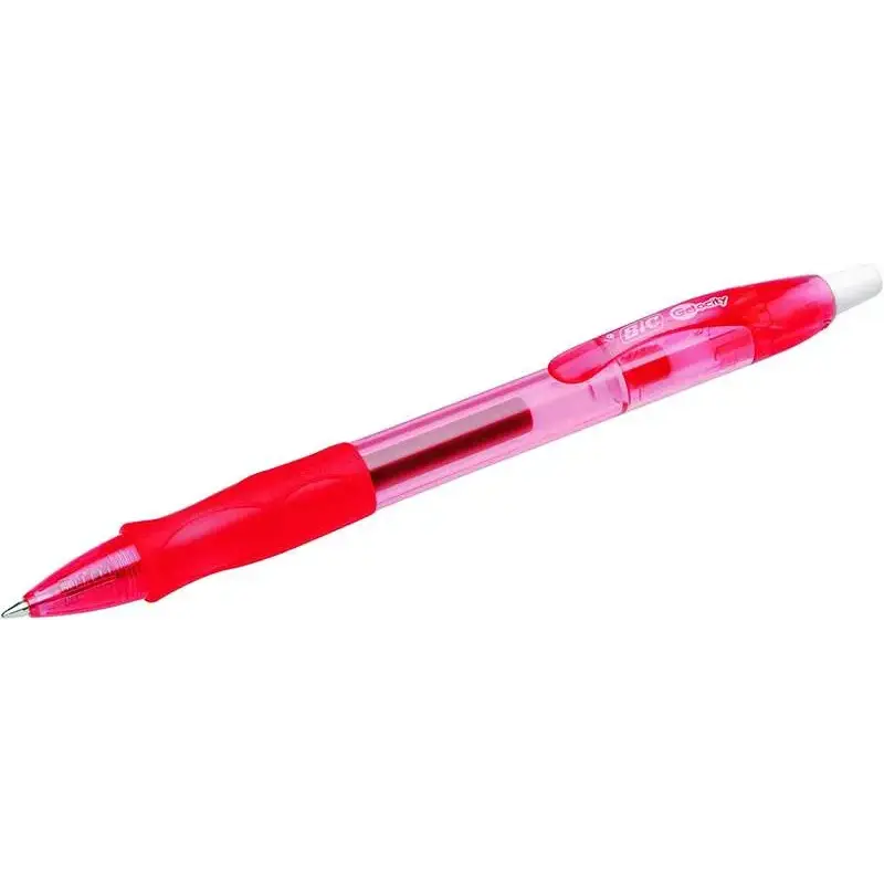 Bic Gel-ocity Original Boligrafo de Tinta Gel Retractil - Punta Media de 0.7mm - Recargable - Grip de Goma - Clip de Plastico -