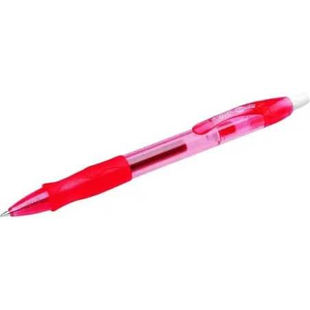 Bic Gel-ocity Original Boligrafo de Tinta Gel Retractil - Punta Media de 0.7mm - Recargable - Grip de Goma - Clip de Plastico -
