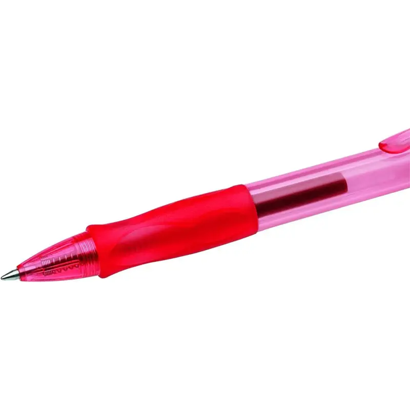 Bic Gel-ocity Original Boligrafo de Tinta Gel Retractil - Punta Media de 0.7mm - Recargable - Grip de Goma - Clip de Plastico -