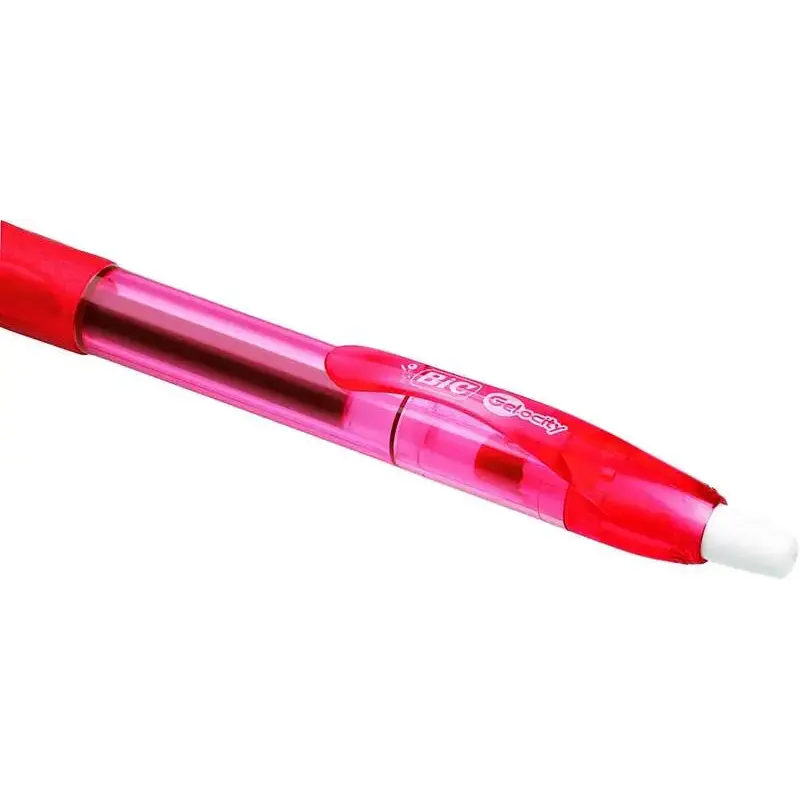 Bic Gel-ocity Original Boligrafo de Tinta Gel Retractil - Punta Media de 0.7mm - Recargable - Grip de Goma - Clip de Plastico -