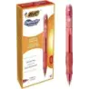 Bic Gel-ocity Original Boligrafo de Tinta Gel Retractil - Punta Media de 0.7mm - Recargable - Grip de Goma - Clip de Plastico -