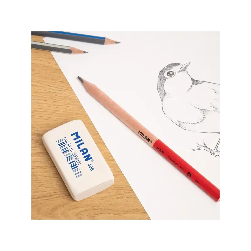 Milan Maxi Lapices de Grafito HB Maxi Triangular - Mina de 3.5mm | Ahorro Imprimiendo