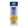 Carioca Sfera Pack de 4 Boligrafos Retractiles - Punta Ø 1mm - Click Facil y Comodo - Escritura Suave y Fluida - Color Azul | Ah