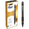 Bic Gel-ocity Original Boligrafo de Tinta Gel Retractil - Punta Media de 0.7mm - Recargable - Grip de Goma - Clip de Plastico -