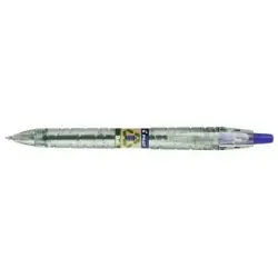 Pilot Boligrafo de Bola Retractil B2P Ecoball BeGreen - Punta Redonda 1mm - Trazo 0.27mm - 86,64% de Plastico Reciclado - Recarg