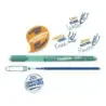 Carioca Oops Boligrafo Borrable - Tinta Termo Sensible - Empuñadura Ergonomica Triangular - Punta de Ø 0.7mm - Doble Goma - Reca