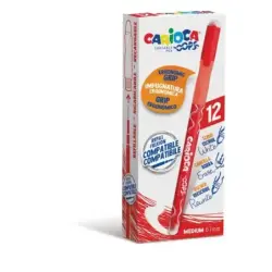 Carioca Oops Boligrafos Borrables - Tinta Termo Sensible - Empuñadura Ergonomica Triangular - Punta de Ø 0.7mm - Doble Goma - Co