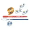 Carioca Oops Boligrafos Borrables - Tinta Termo Sensible - Empuñadura Ergonomica Triangular - Punta de Ø 0.7mm - Doble Goma - Co