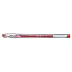 Pilot Boligrafo de Gel G1 - Recargable - Punta de Bola 0.5mm - Trazo 0.3mm - Cuerpo Transparente - Color Rojo | Ahorro Imprimien