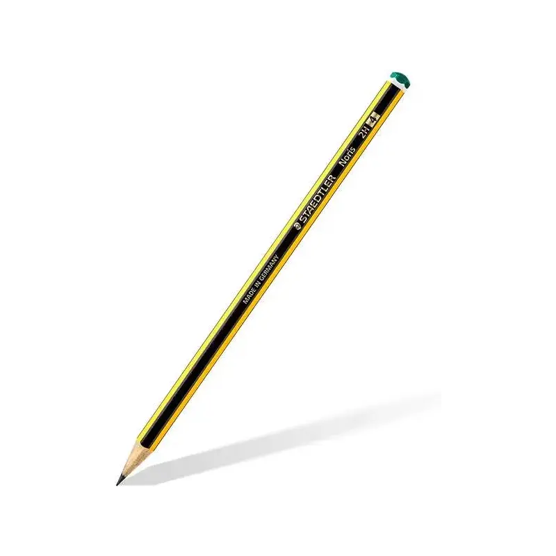 Staedtler Noris 120-4 Lapiz de Grafito Hexagonal - Mina 2H - Resistencia a la Rotura - Madera de Bosques Sostenibles | Ahorro Im