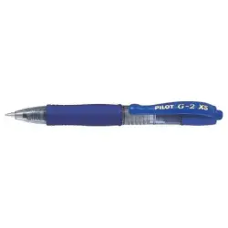 Pilot Boligrafo de Gel G2 Pixie XS Retractil - Punta de Bola Redonda 0.7mm - Trazo 0.32mm - Grip Ergonomico - Color Azul | Ahorr