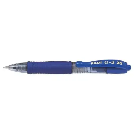 Pilot Boligrafo de Gel G2 Pixie XS Retractil - Punta de Bola Redonda 0.7mm - Trazo 0.32mm - Grip Ergonomico - Color Azul | Ahorr