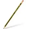Staedtler Noris 122 Lapiz de Grafito Hexagonal con Goma - Mina HB - Resistencia a la Rotura - Sin PVC ni Latex | Ahorro Imprimie