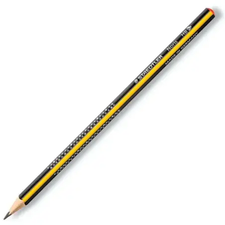 Staedtler Noris 183 Lapiz de Grafito Triangular - Mina HB Ultrarresistente de 2mm - Madera de Bosques Sostenibles | Ahorro Impri