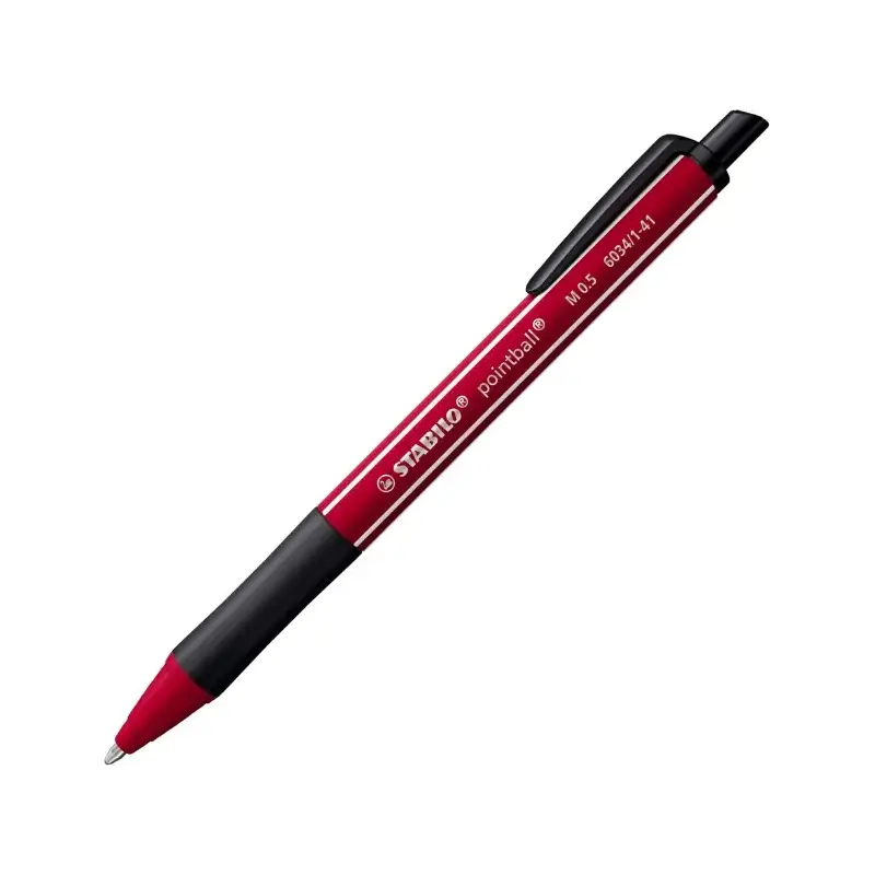 Stabilo Pointball Naturecolors Wildflower Boligrafo Retractil - Trazo 0.5mm - Hecho con 87% Bioplastico - Grip Antideslizante -
