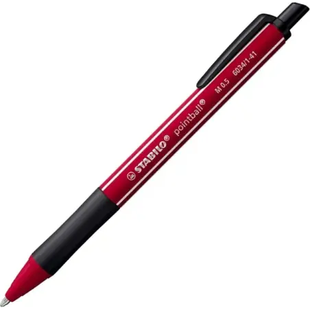 Stabilo Pointball Naturecolors Wildflower Boligrafo Retractil - Trazo 0.5mm - Hecho con 87% Bioplastico - Grip Antideslizante -