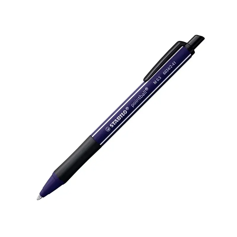 Stabilo Pointball Naturecolors Wildflower Boligrafo Retractil - Trazo 0.5mm - Hecho con 87% Bioplastico - Grip Antideslizante -