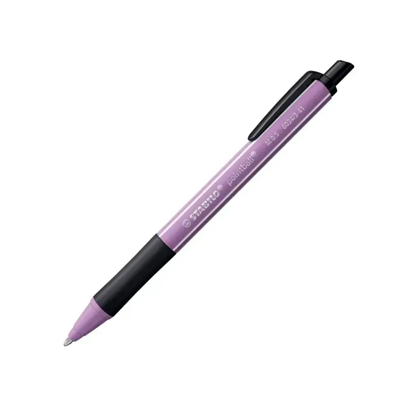 Stabilo Pointball Naturecolors Wildflower Boligrafo Retractil - Trazo 0.5mm - Hecho con 87% Bioplastico - Grip Antideslizante -