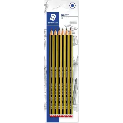 Staedtler Noris 120 Pack de 6 Lapices de Grafito Hexagonales HB - Resistencia a la Rotura - Madera de Bosques Sostenibles | Ahor