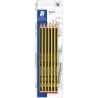 Staedtler Noris 120 Pack de 6 Lapices de Grafito Hexagonales HB - Resistencia a la Rotura - Madera de Bosques Sostenibles | Ahor