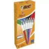 Bic 4 Colours Shine Boligrafo de Bola Retractil - Punta Media de 1.0 mm - Tinta con Base de Aceite - Diseño Metalizado en Colore