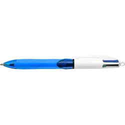 Bic 4 Colours Grip Boligrafo de Bola Retractil con Grip - Punta Media de 1mm - Trazo de 0.4mm - Tinta con Base de Aceite - Cuerp
