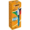 Bic 4 Colours Grip Boligrafo de Bola Retractil con Grip - Punta Media de 1mm - Trazo de 0.4mm - Tinta con Base de Aceite - Cuerp