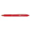 Pilot Frixion Clicker Boligrafo de Gel Borrable Retractil - Punta de Bola 0.7mm - Trazo 0.4mm - Grip Ergonomico - Color Rojo | A