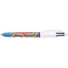 Bic 4 Colours Decors Lines Boligrafo de Bola Retractil - Punta Media de 1.0mm - Tinta con Base de Aceite - 4 Colores | Ahorro Im