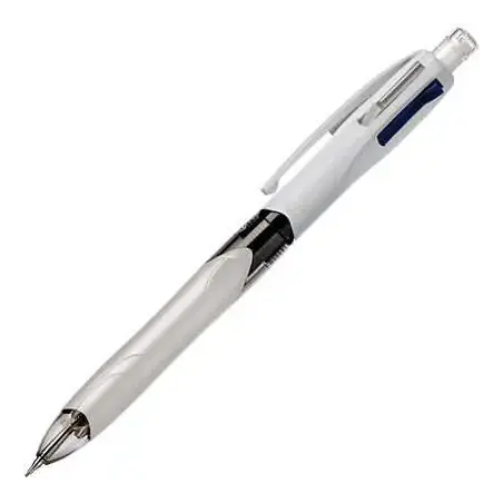 Bic 4 Colours 3+1 Boligrafo y Portaminas Retractil - Punta Media de 1mm - Mina HB 0.7mm - Cuerpo Ancho con Grip - Goma de Borrar
