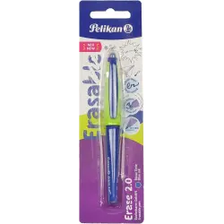Pelikan Roller Erase 2.0 Boligrafo - Empuñadura Ergonomica Antifatiga - Duracion Larga de la Tinta - Cuerpo del Mismo Color de E
