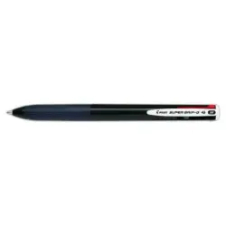 Pilot Boligrafo de Bola Retractil Super Grip G4 - 4 Colores - Punta 1.0mm - Trazo 0.27mm - Cuerpo Negro | Ahorro Imprimiendo