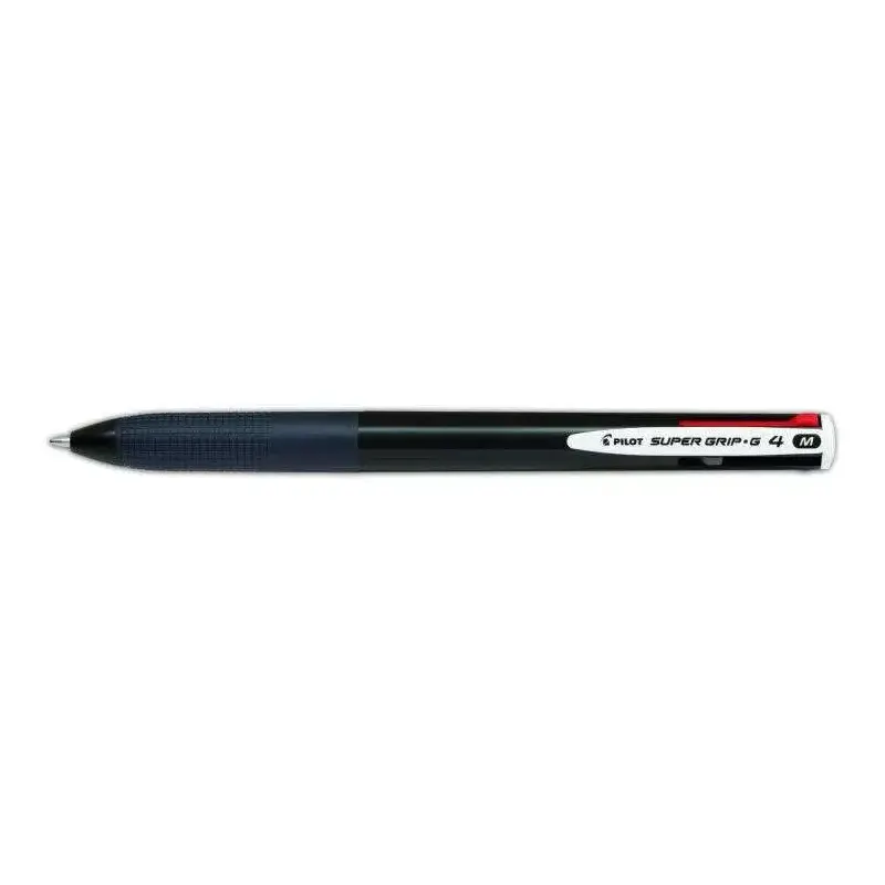 Pilot Boligrafo de Bola Retractil Super Grip G4 - 4 Colores - Punta 1.0mm - Trazo 0.27mm - Cuerpo Negro | Ahorro Imprimiendo