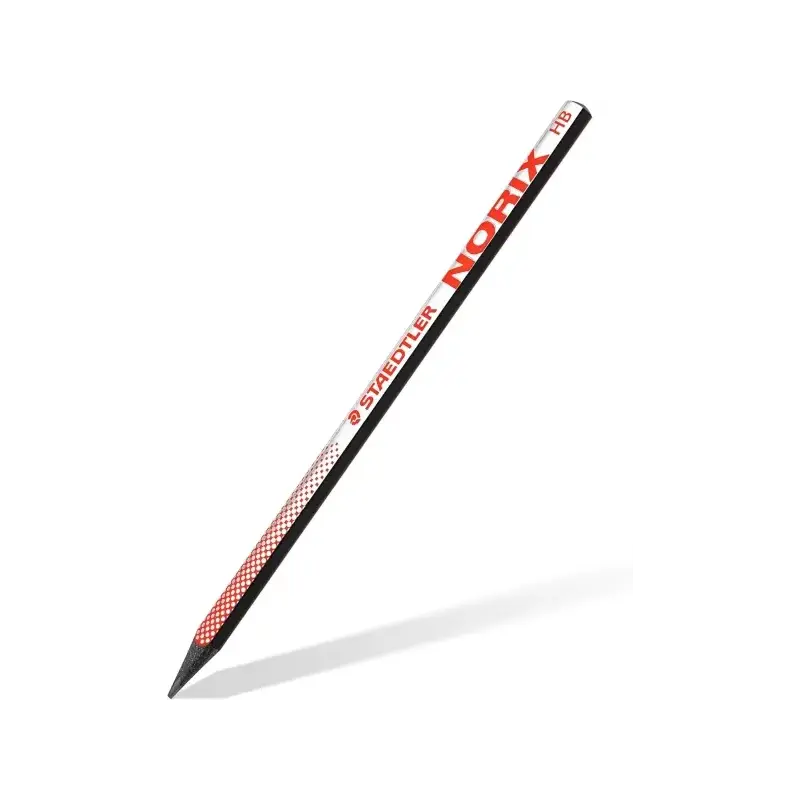 Staedtler Norix Pack de 2 Lapices de Grafito HB + Borrador + Sacapuntas - Madera Negra - Diseño Inteligente | Ahorro Imprimiendo