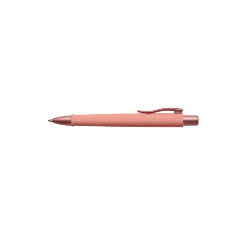 Faber-Castell Poly Ball Urban Limited Edition Boligrafo Retractil XB - Forma Triangular Ergonomica - Suave al Tacto - Color Cora