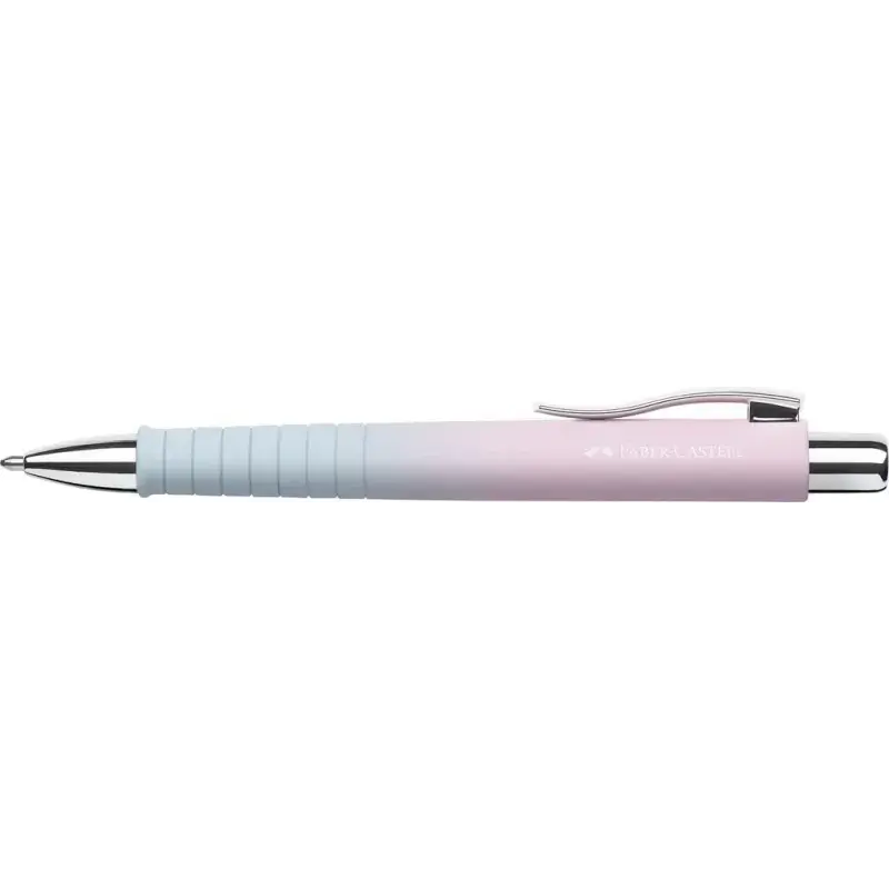 Faber-Castell Poly Ball Flow Edition Blushing Sky Boligrafo Retractil XB - Forma Triangular Ergonomica - Suave al Tacto - Color
