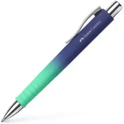 Faber-Castell Poly Ball Flow Edition Buzzing Blue Boligrafo Retractil XB - Forma Triangular Ergonomica - Suave al Tacto - Color