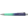 Faber-Castell Poly Ball Flow Edition Buzzing Blue Boligrafo Retractil XB - Forma Triangular Ergonomica - Suave al Tacto - Color