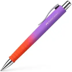 Faber-Castell Poly Ball Flow Edition Punchy Melon Boligrafo Retractil XB - Forma Triangular Ergonomica - Suave al Tacto - Color