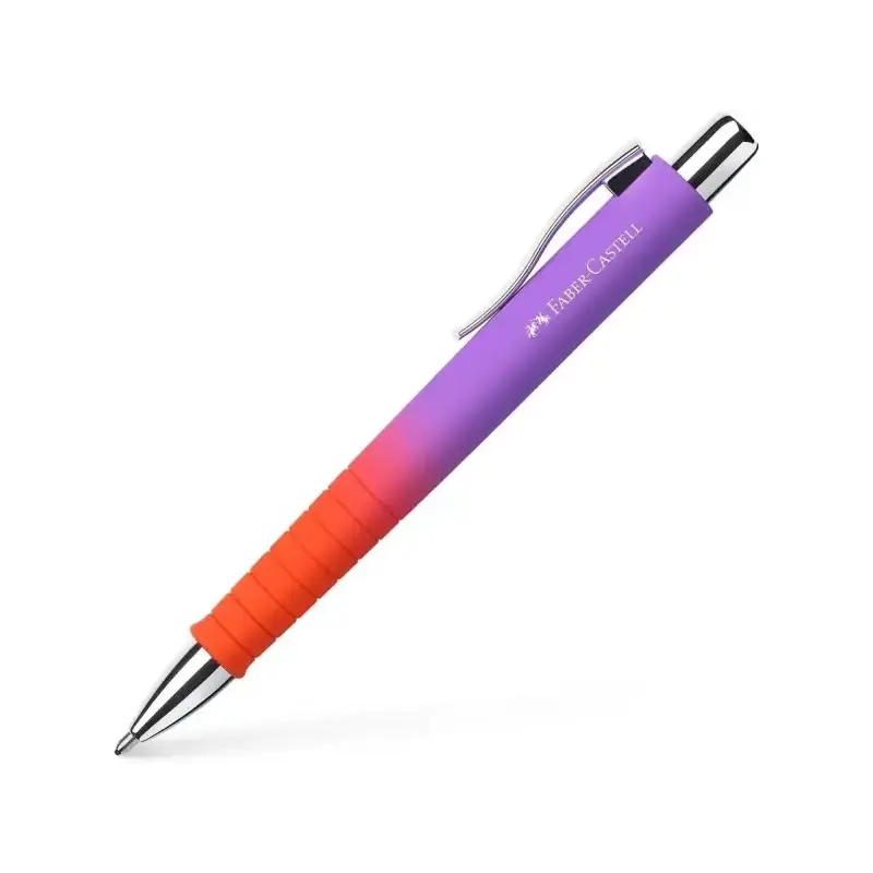 Faber-Castell Poly Ball Flow Edition Punchy Melon Boligrafo Retractil XB - Forma Triangular Ergonomica - Suave al Tacto - Color