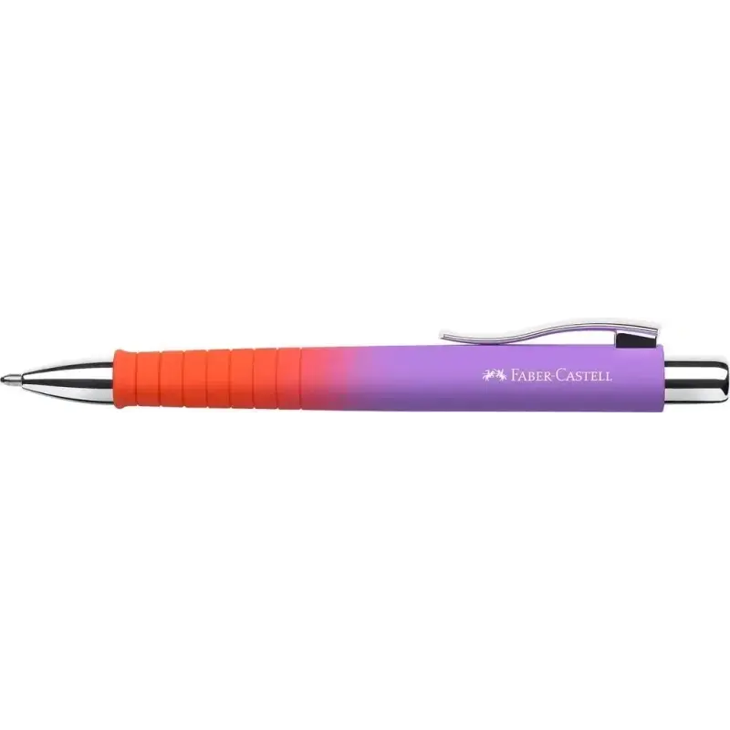 Faber-Castell Poly Ball Flow Edition Punchy Melon Boligrafo Retractil XB - Forma Triangular Ergonomica - Suave al Tacto - Color