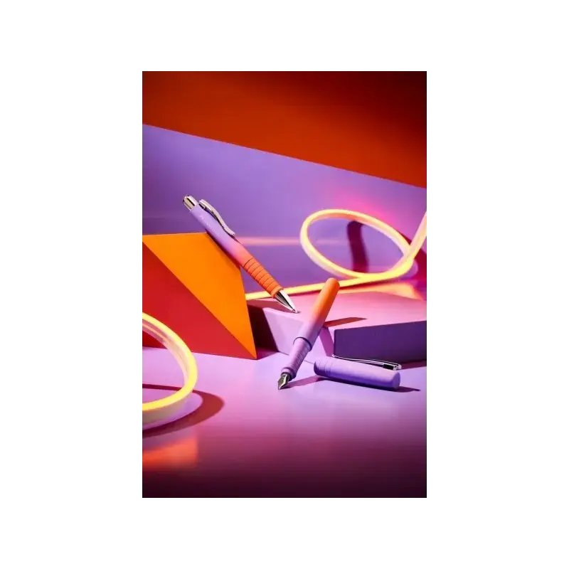 Faber-Castell Poly Ball Flow Edition Punchy Melon Boligrafo Retractil XB - Forma Triangular Ergonomica - Suave al Tacto - Color