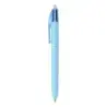 Bic 4 Colours Pastel Pack con 1 Boligrafo de Bola Retractil 4 Colores + Corrector Tipp-Ex Mini Pocket Mouse Pastel 5mmx6m - Punt