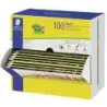Staedtler Noris 120-2 Expositor con 100 Lapices de Grafito Hexagonal HB - Mina Ultrarresistente de 2mm - Madera de Bosques Soste