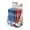 Carioca Oops Expositor de 24 Boligrafos Borrables - Tinta Termo Sensible - Empuñadura Ergonomica Triangular - Punta de Ø 0.7mm -