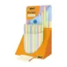 Bic Cristal Pastel Expositor con 40 Boligrafos de Bola - Cuerpo Opaco en Colores Pastel - Punta redonda de 1mm - Trazo 0.4mm - T