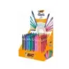 Bic Gel-Ocity Quick Dry Expositor de 48 Boligrafos Retractiles - Grip de Goma - Punta Media de 0.7mm - Secado Ultra Rapido - No