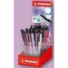 Stabilo Pointball Naturecolors Wildflower Expositor con 38 Boligrafos Retractiles - Trazo 0.5mm - Hechos con 87% Bioplastico - G