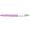 Bic 4 Colours Fun Expositor con 40 Boligrafos de Bola Retractil - Punta Media de 1.0mm - Tinta con Base de Aceite - Tinta de Col