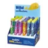 Carioca Wild Collection Expositor con 30 Boligrafos de 8 Colores - Punta 1mm - Divertidos Diseños de Animales - Clip de Sujeccio
